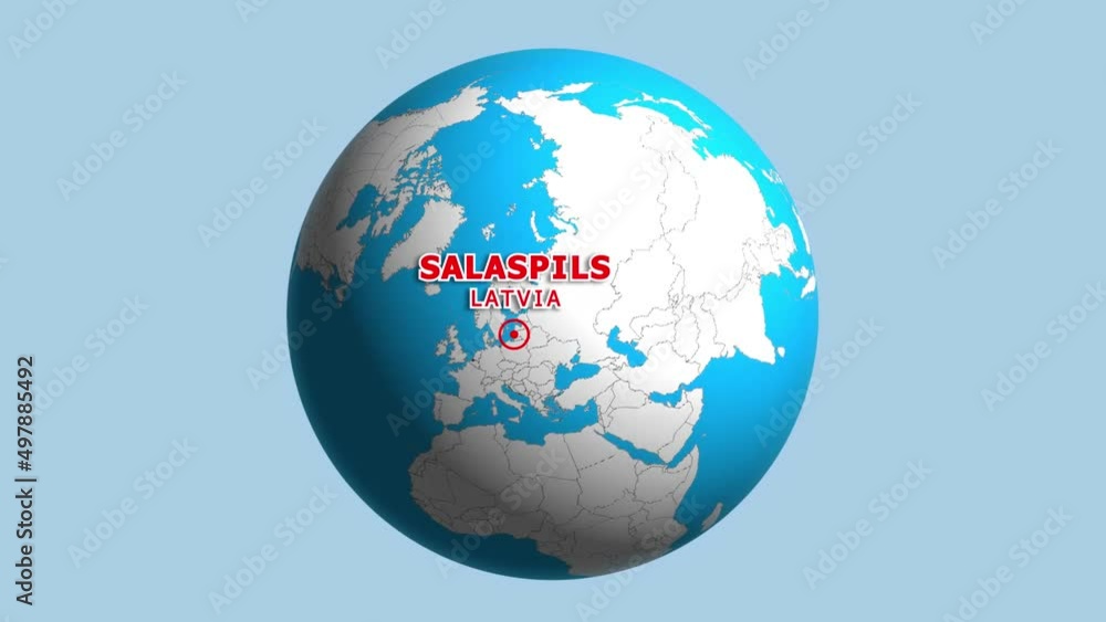 LATVIA SALASPILS ZOOM IN FROM SPACE LATVIA SALASPILS ZOOM IN FROM SPACE