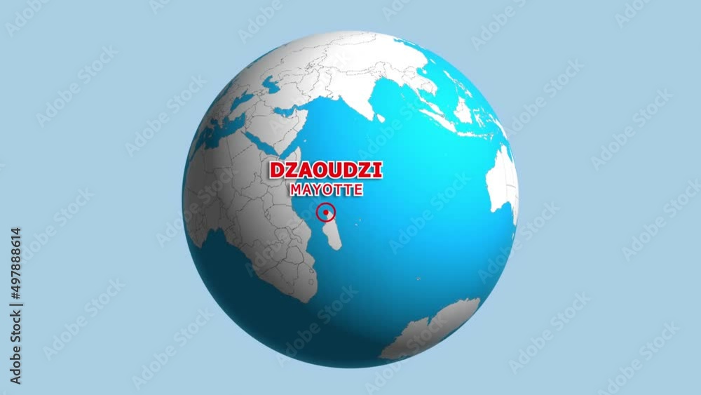 MAYOTTE DZAOUDZI ZOOM IN FROM SPACE MAYOTTE DZAOUDZI ZOOM IN FROM SPACE