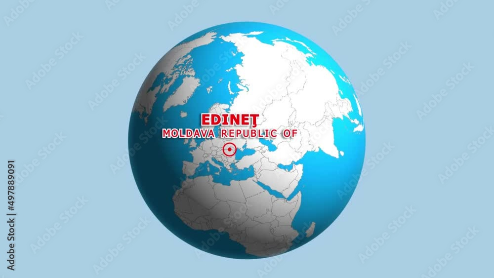 MOLDAVA REPUBLIC OF EDINET ZOOM IN FROM SPACE MOLDAVA REPUBLIC OF EDINET ZOOM IN FROM SPACE