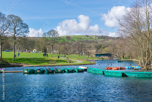 Boating pond in the park