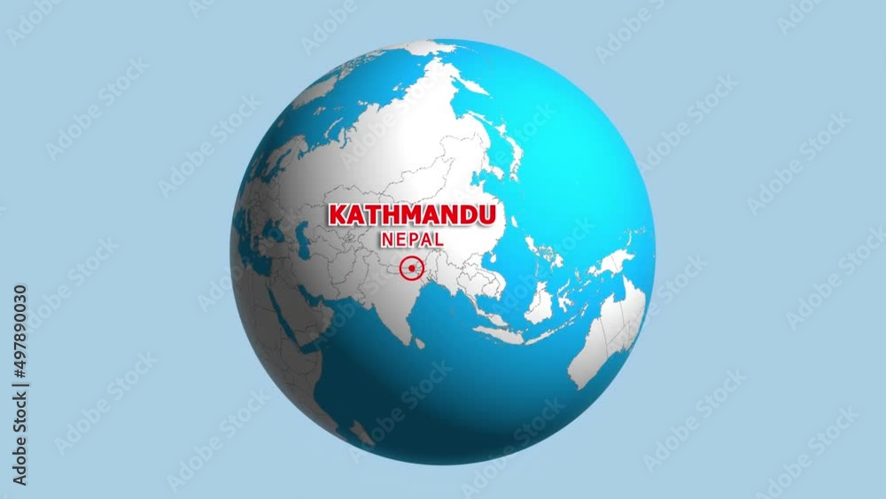 NEPAL KATHMANDU ZOOM IN FROM SPACE NEPAL KATHMANDU ZOOM IN FROM SPACE