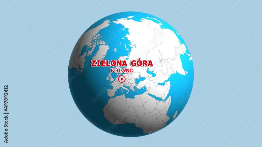 POLAND ZIELONA GORA ZOOM IN FROM SPACE POLAND ZIELONA GORA ZOOM IN FROM SPACE