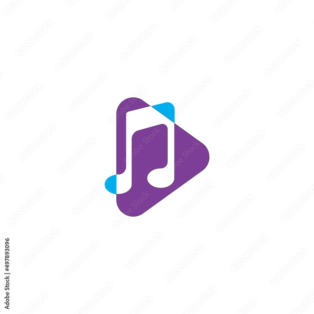 Music note Icon Vector template illustration design Music note Icon Vector template illustration design