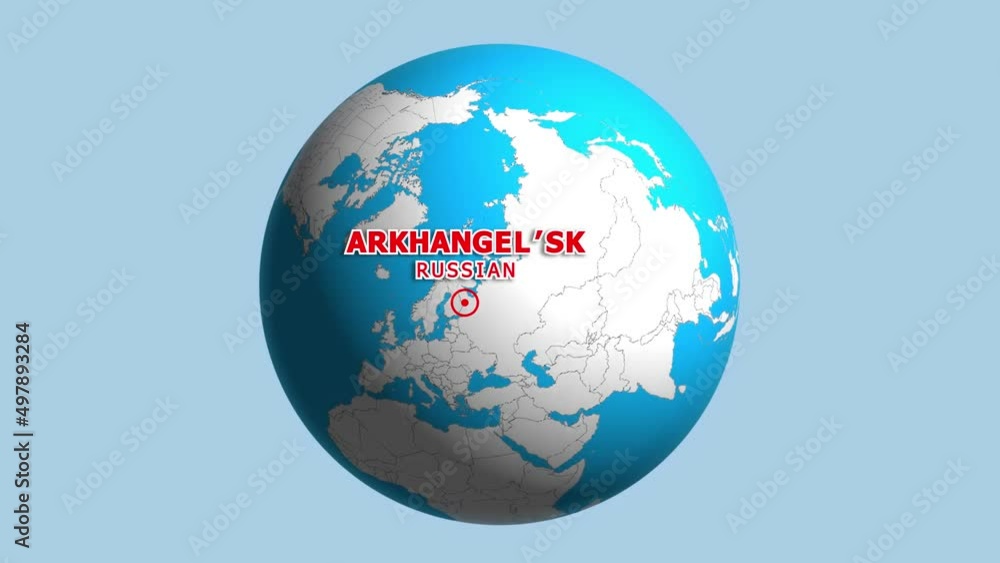 RUSSIAN ARKHANGELSK ZOOM IN FROM SPACE RUSSIAN ARKHANGELSK ZOOM IN FROM SPACE