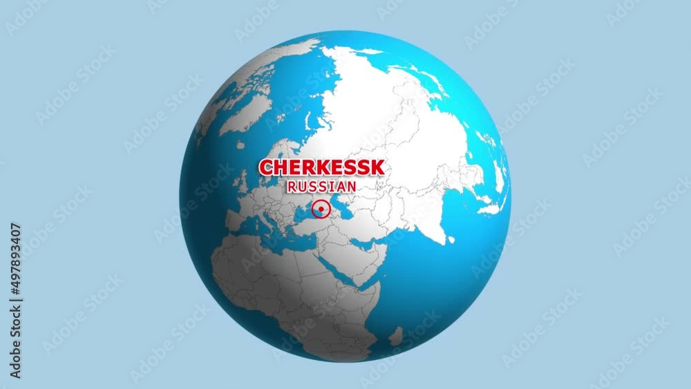 RUSSIAN CHERKESSK ZOOM IN FROM SPACE RUSSIAN CHERKESSK ZOOM IN FROM SPACE