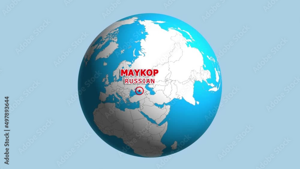 RUSSIAN MAYKOP ZOOM IN FROM SPACE RUSSIAN MAYKOP ZOOM IN FROM SPACE