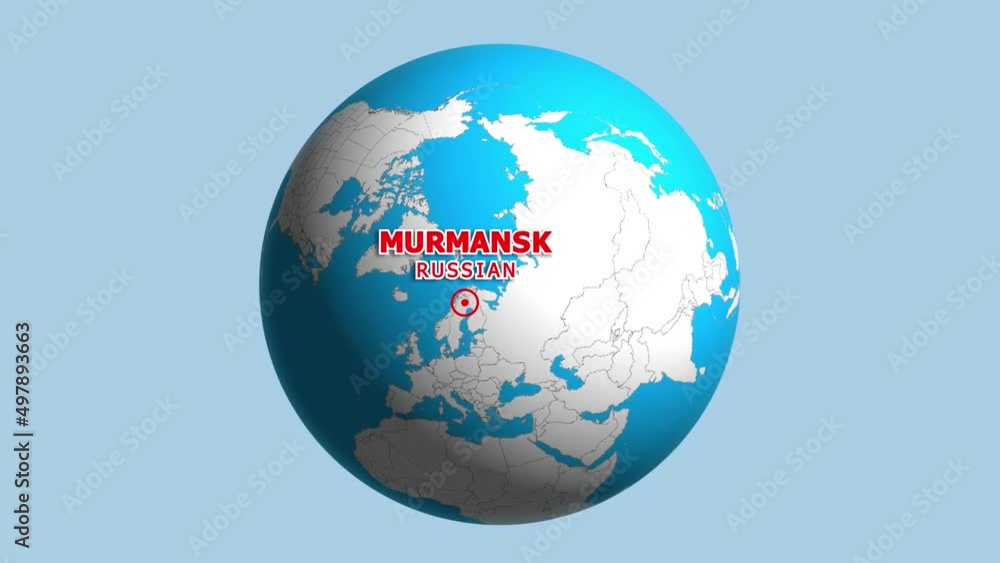 RUSSIAN MURMANSK ZOOM IN FROM SPACE RUSSIAN MURMANSK ZOOM IN FROM SPACE