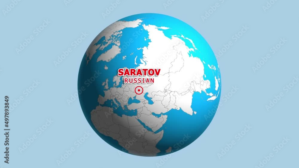 RUSSIAN SARATOV ZOOM IN FROM SPACE RUSSIAN SARATOV ZOOM IN FROM SPACE