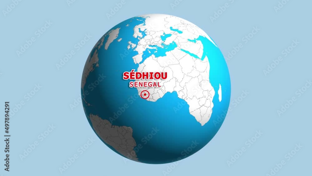 SENEGAL SEDHIOU ZOOM IN FROM SPACE SENEGAL SEDHIOU ZOOM IN FROM SPACE
