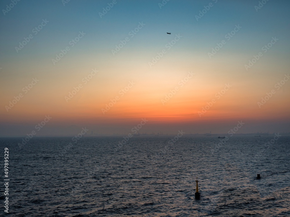 海夕焼け 海夕焼け