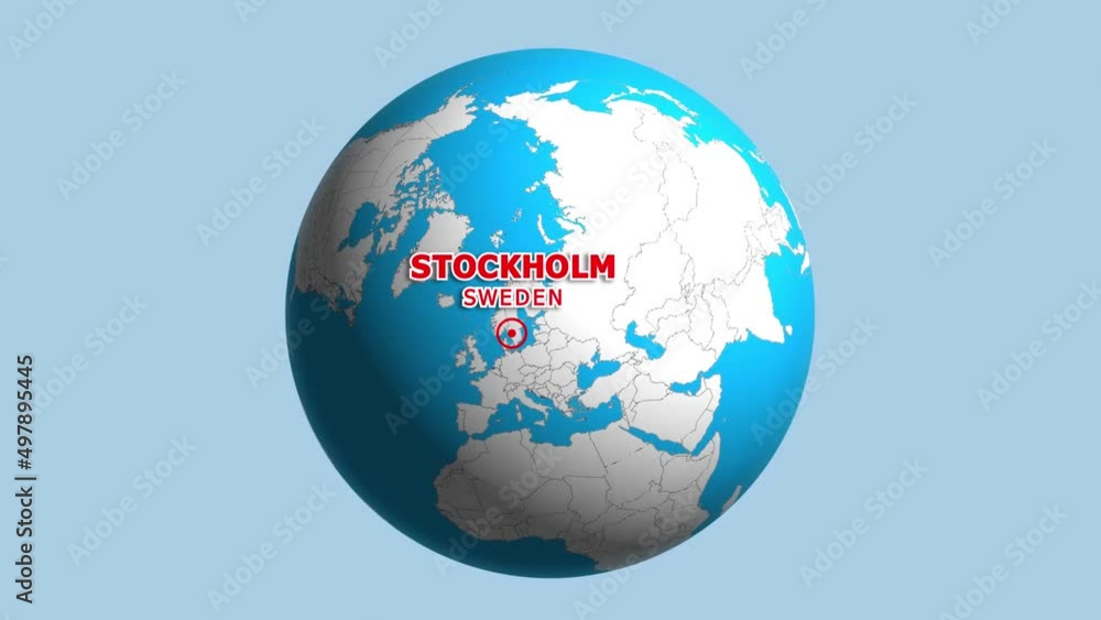 SWEDEN STOCKHOLM ZOOM IN FROM SPACE SWEDEN STOCKHOLM ZOOM IN FROM SPACE