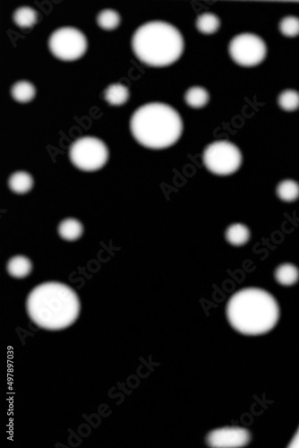 Defocused abstract gray circles shadows. Overlay effect for photo.v