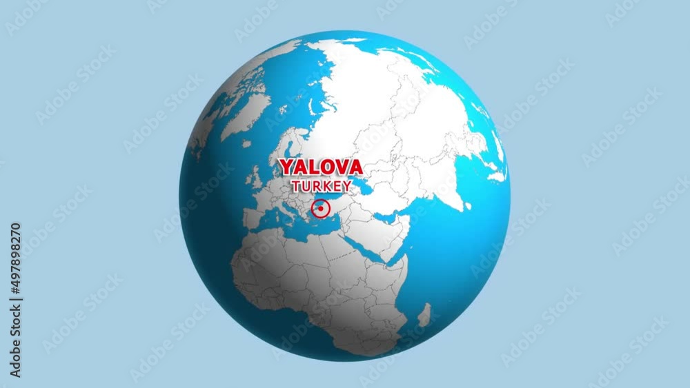 TURKEY YALOVA ZOOM IN FROM SPACE TURKEY YALOVA ZOOM IN FROM SPACE