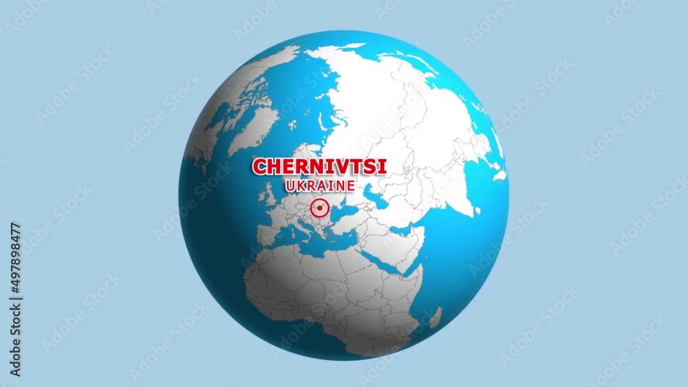 UKRAINE CHERNIVTSI ZOOM IN FROM SPACE UKRAINE CHERNIVTSI ZOOM IN FROM SPACE
