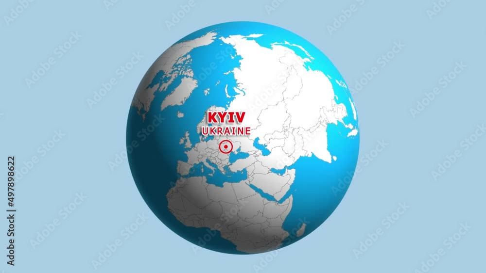 UKRAINE KYIV ZOOM IN FROM SPACE UKRAINE KYIV ZOOM IN FROM SPACE