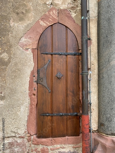 old wooden door