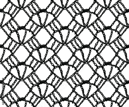 Seamless Vector Knitted Net Pattern
