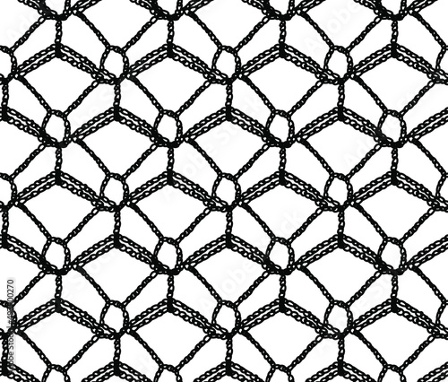 Seamless Vector Knitted Net Pattern