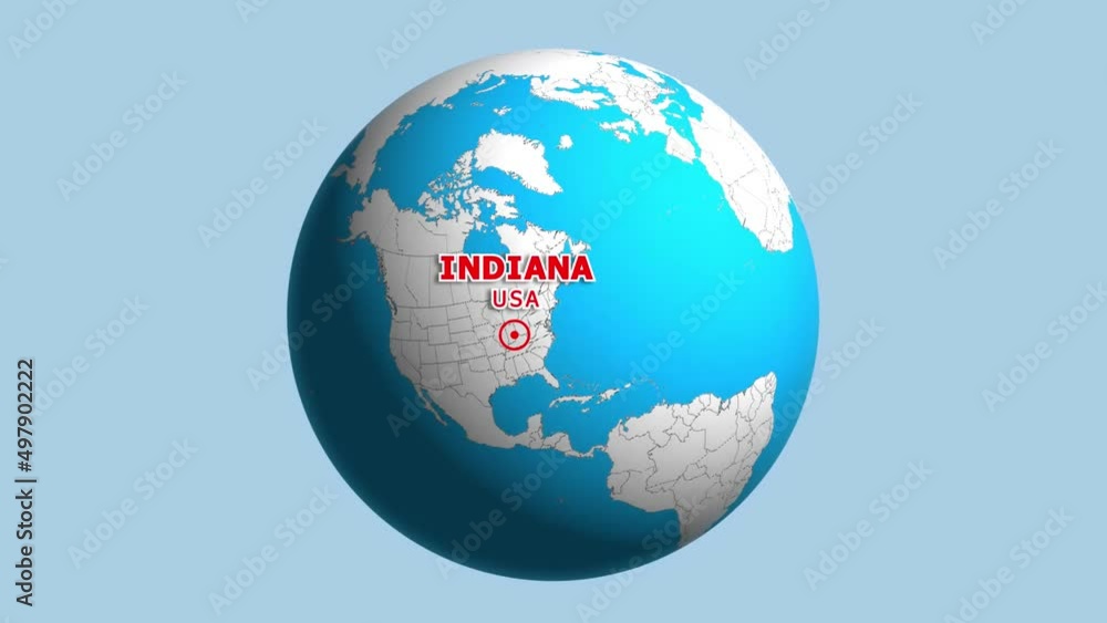 USA INDIANA ZOOM IN FROM SPACE USA INDIANA ZOOM IN FROM SPACE