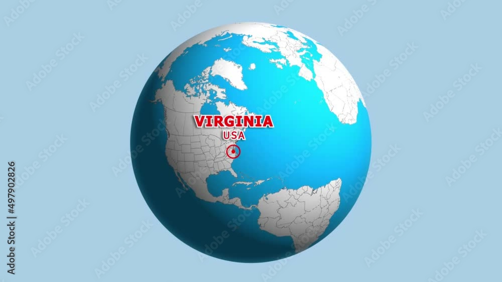 USA VIRGINIA ZOOM IN FROM SPACE USA VIRGINIA ZOOM IN FROM SPACE
