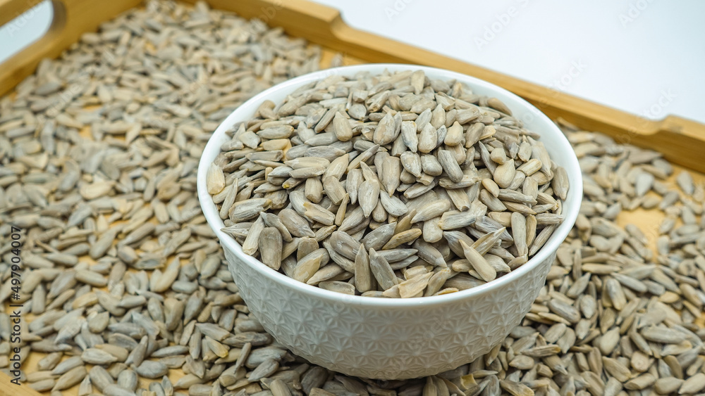 Sunflower seeds also known as surajmukhi beej. Sunflower seeds contain