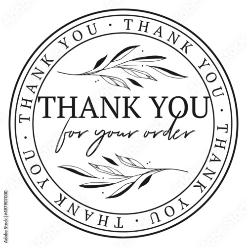 Vintage vector thank you handwritten inscription. hand drawn lettering. Thank you calligraphy. Thank you card. Vector illustration.	