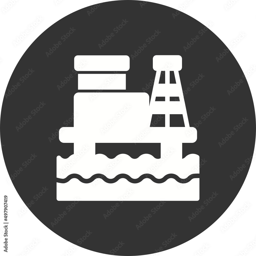 Obraz premium Oil Rig Icon