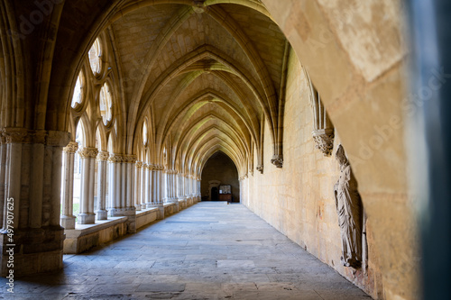Cloister of bayonne cathedral in france