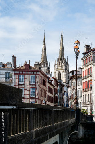 street view of bayonne in france © chali