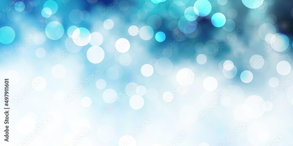 Light BLUE vector template with circles. Light BLUE vector template with circles.