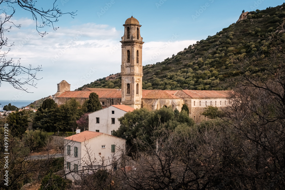 The Couvent de Corbara, the ancient convent outside the village of Corbara in the Balagne region of Corsica