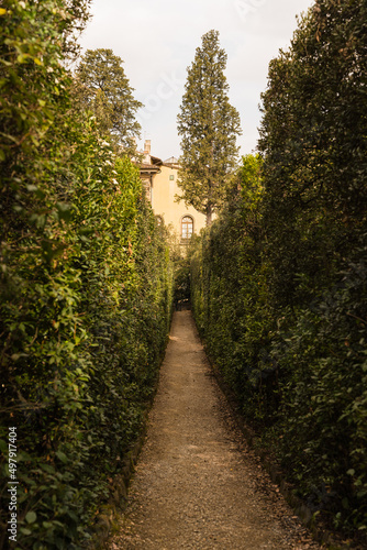 path in beautiful Italian garden  © gammaphotostudio