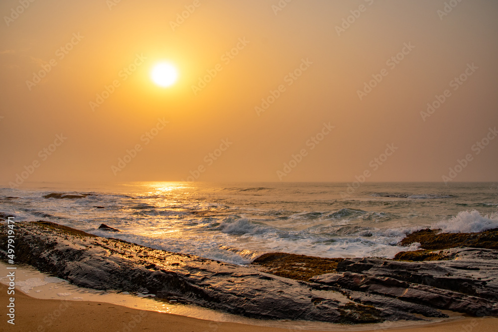 Sunrise at Elmina, Cape Coast, Ghana.