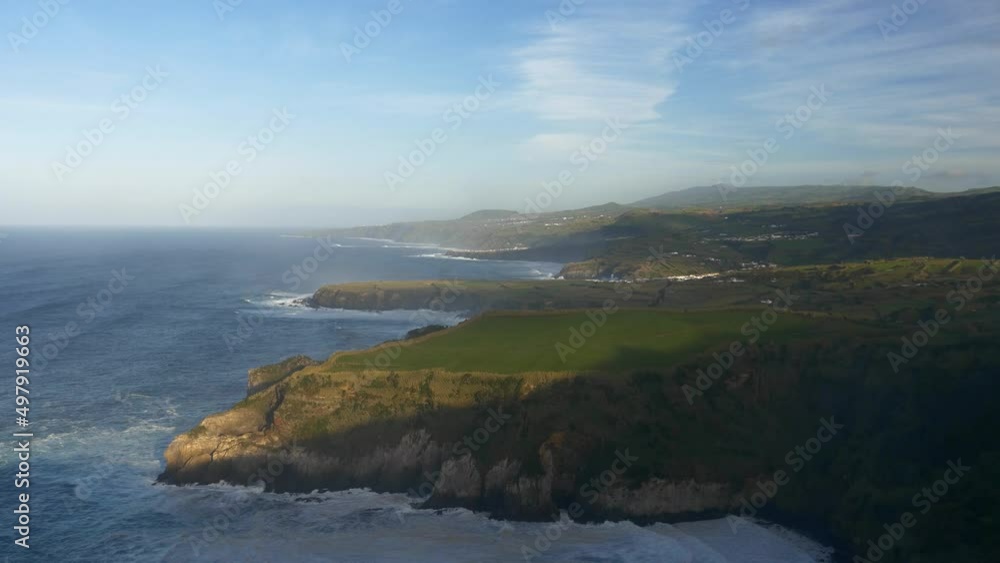 The coast near Nordeste in the Azores. General view. The coast near Nordeste in the Azores. General view.