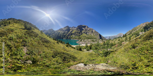 360 dagrees vr panorama - Lac du Lauvitel - France