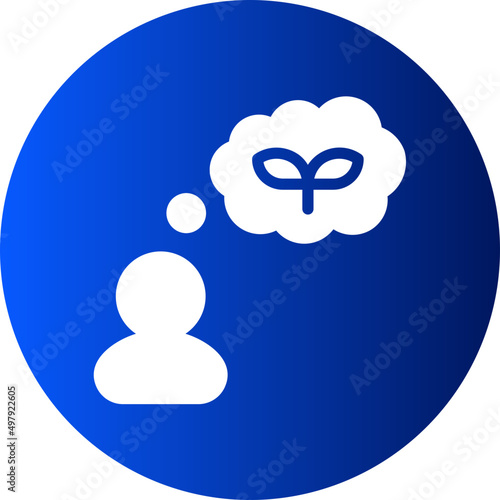 thought gradient icon