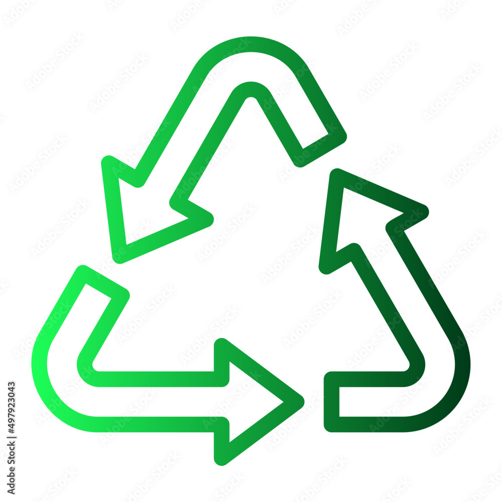 recycle symbol gradient icon recycle symbol gradient icon