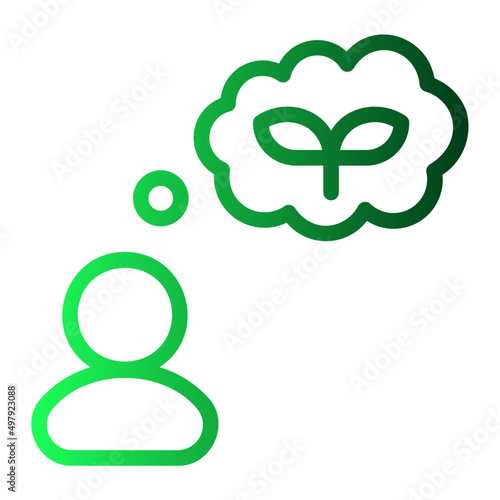 thought gradient icon
