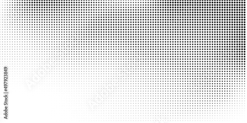 Wallpaper Mural Halftone dotted background. Black dots in modern style on a white background. Torontodigital.ca