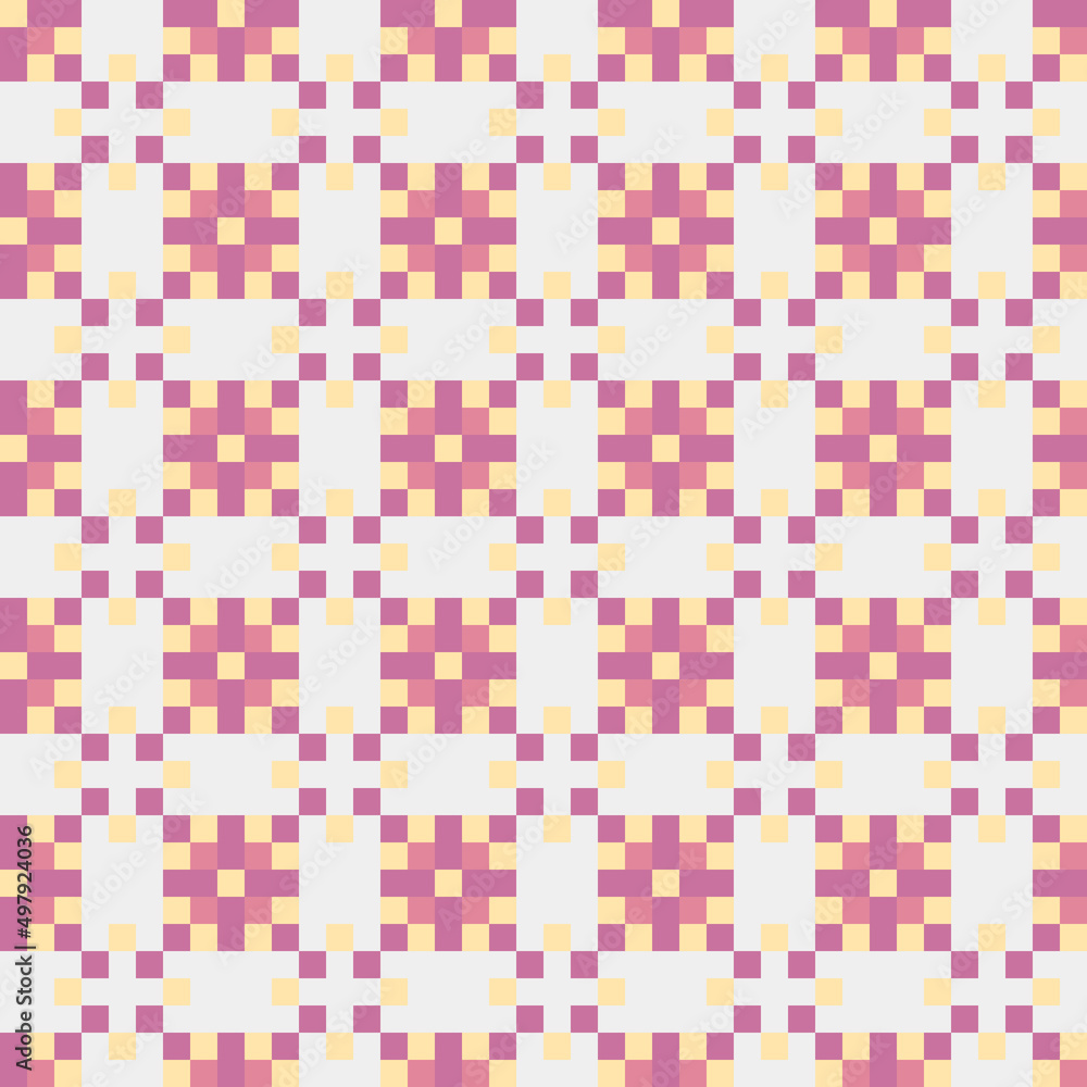 Fototapeta premium Abstract Cross Pattern generative computational art illustration