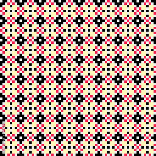 Abstract Cross Pattern generative computational art illustration