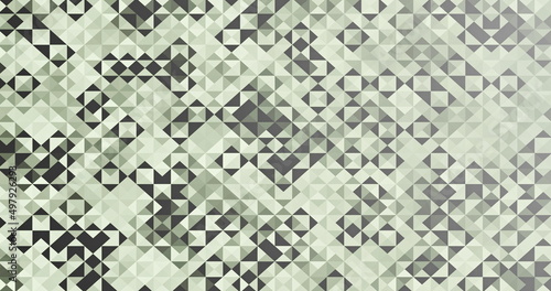 mosaic abstract background pattern of geometric shapes green black color photo