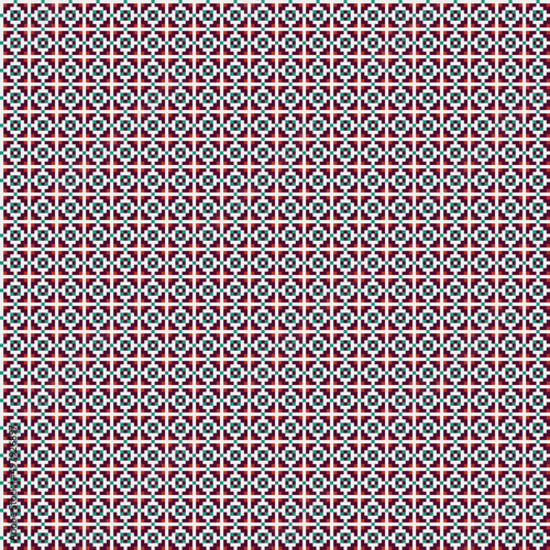 Abstract Cross Pattern generative computational art illustration