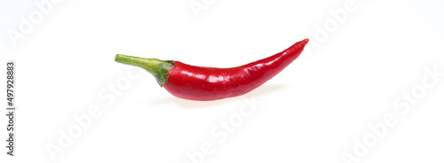 Chilli or naga morich isolated on a white background.
