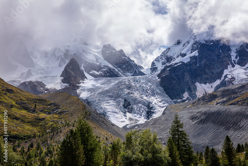 Val Roseg. Bernina Group. Engadin. Graubünden, Switzerland