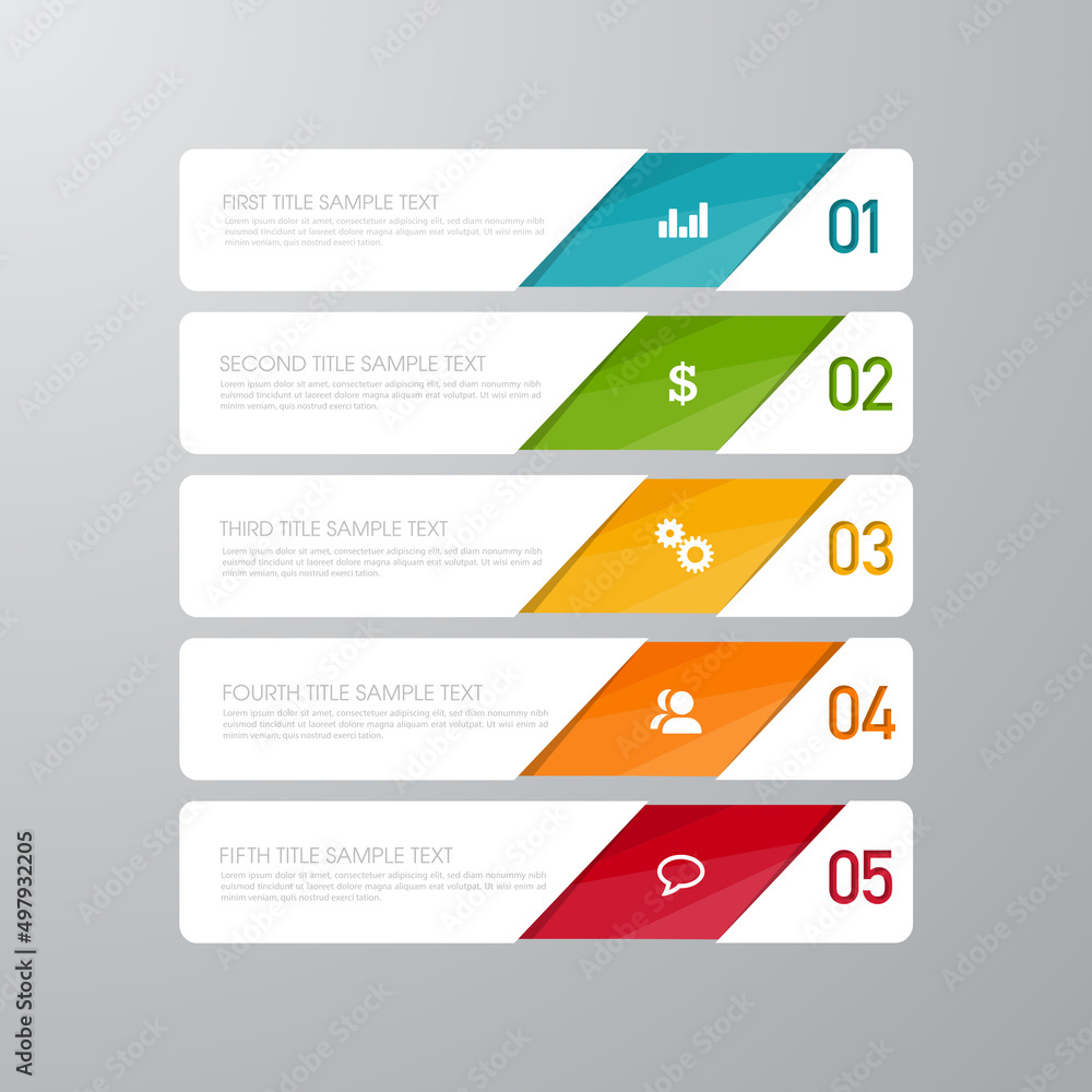 Business infographic template the concept is circle option step with full color icon can be used for diagram infograph chart business presentation or web , Vector design element illustration Business infographic template the concept is circle option step with full color icon can be used for diagram infograph chart business presentation or web , Vector design element illustration