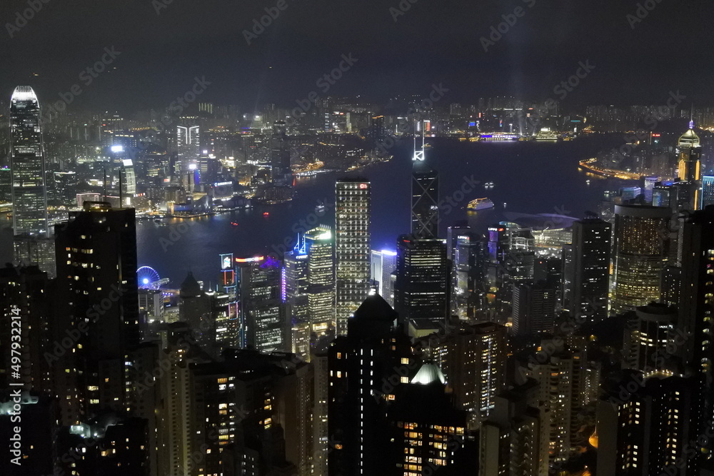 香港　夜景　ビクトリアピーク
