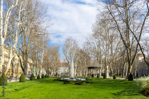Nikola Šubić Zrinski Square – is a square and park in Donji Grad, the central part of Zagreb, the capital of Croatia. © stefanphotoart