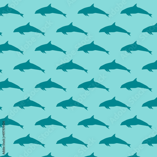 patrón con delfines