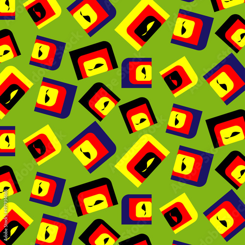 Square geometric repeated pattern